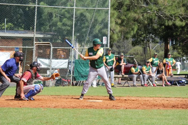 Rudi Bartl At The Plate Ready For The Pitch
